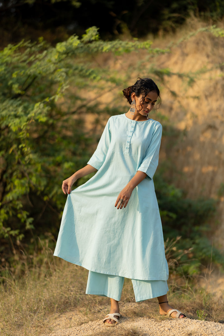 Dewy Blue Kurta Set