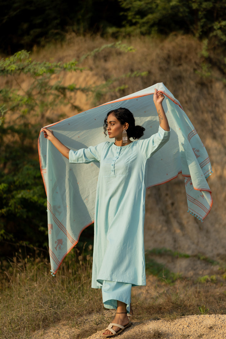 Dewy Blue Kurta Set