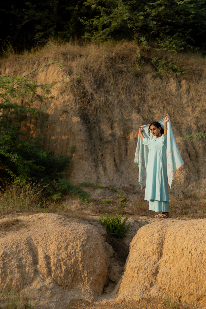 Dewy Blue Kurta Set