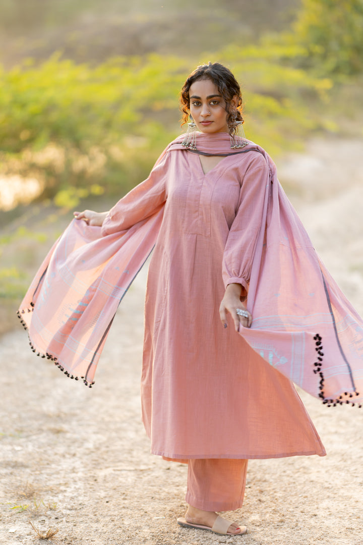 Millenial Pink Kurta Set