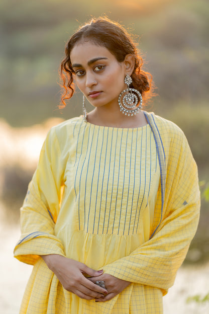 Cupcake Yellow Kurta Set