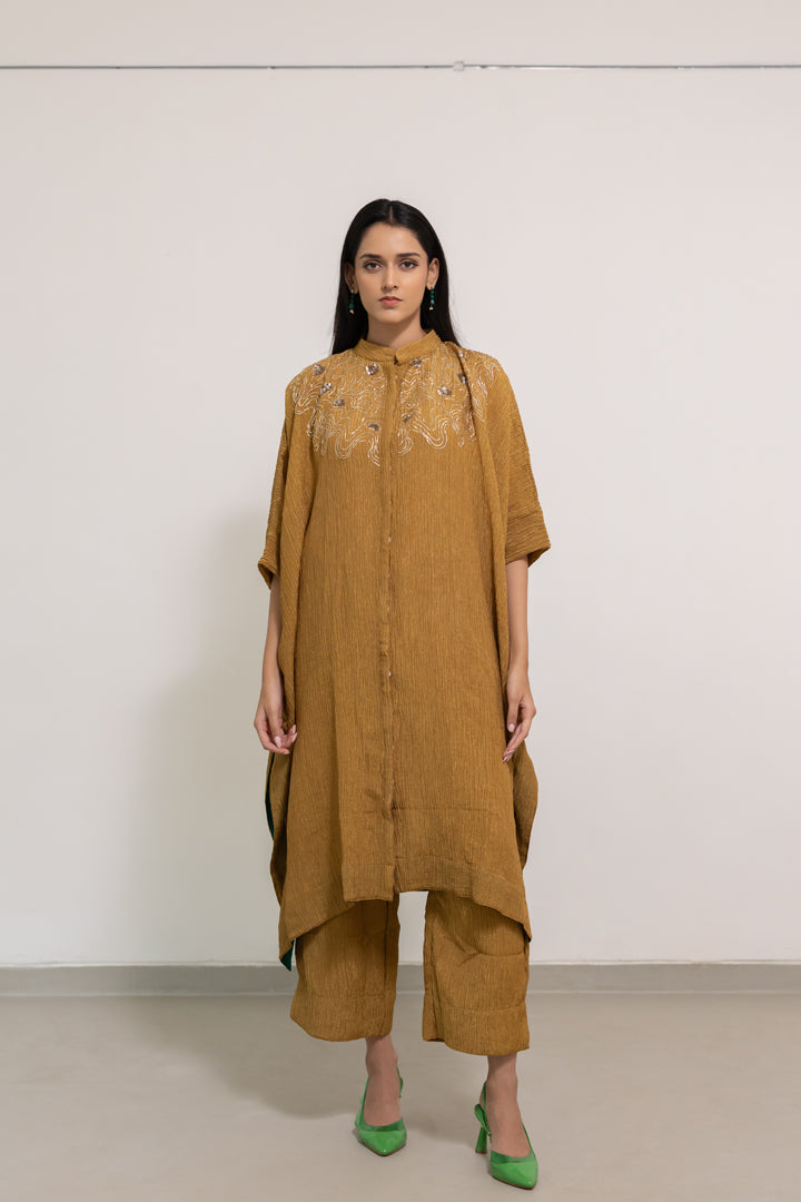 Kalindi Buttondown Kaftan Set