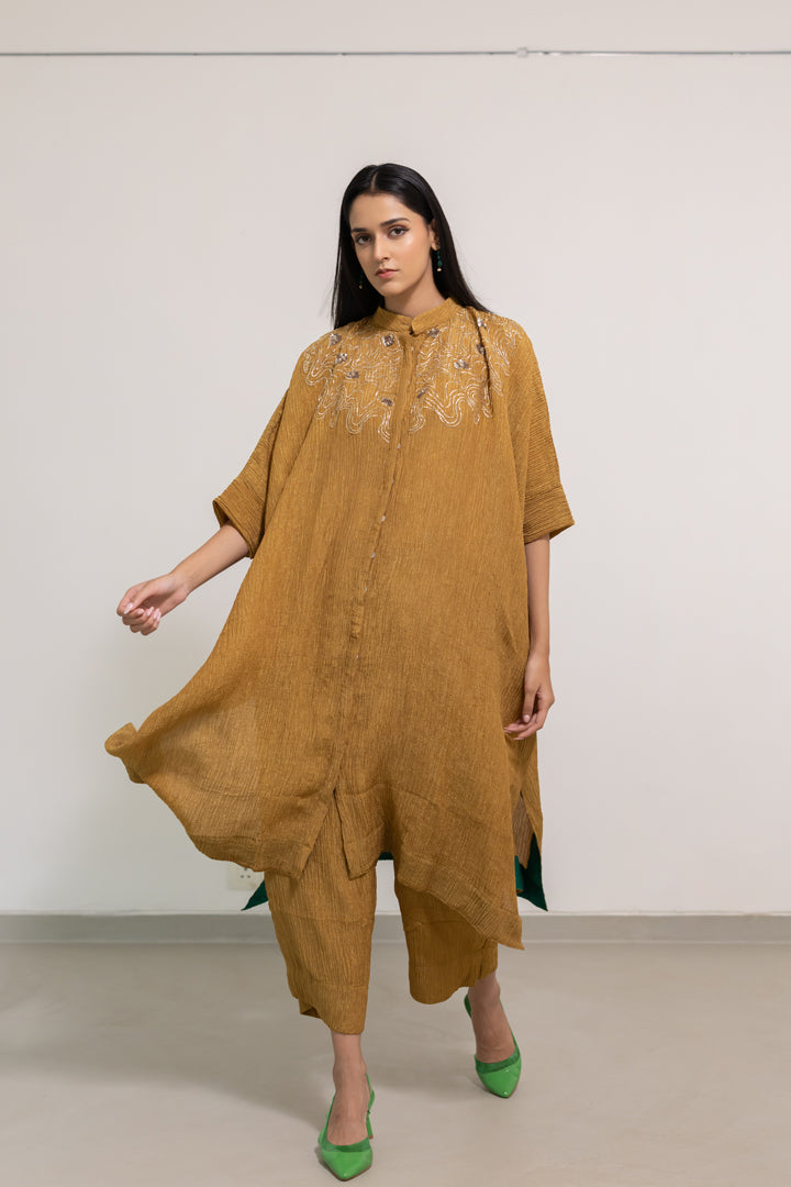 Kalindi Buttondown Kaftan Set