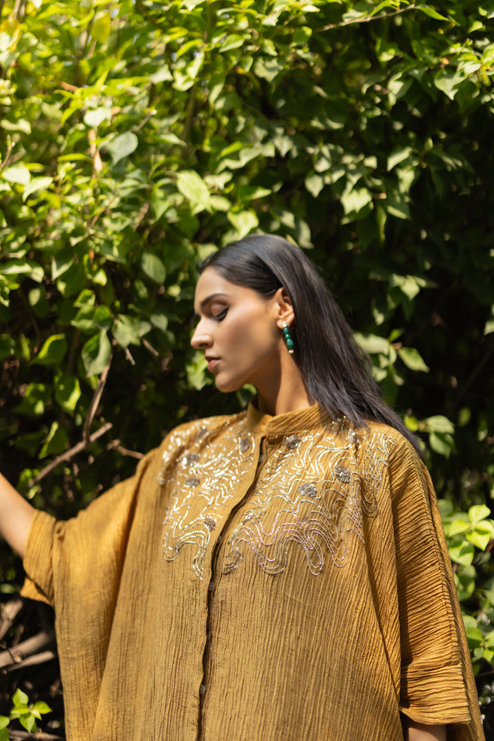 Kalindi Buttondown Kaftan Set