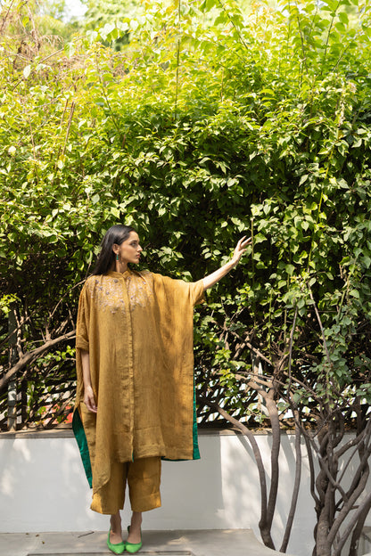 Kalindi Buttondown Kaftan Set