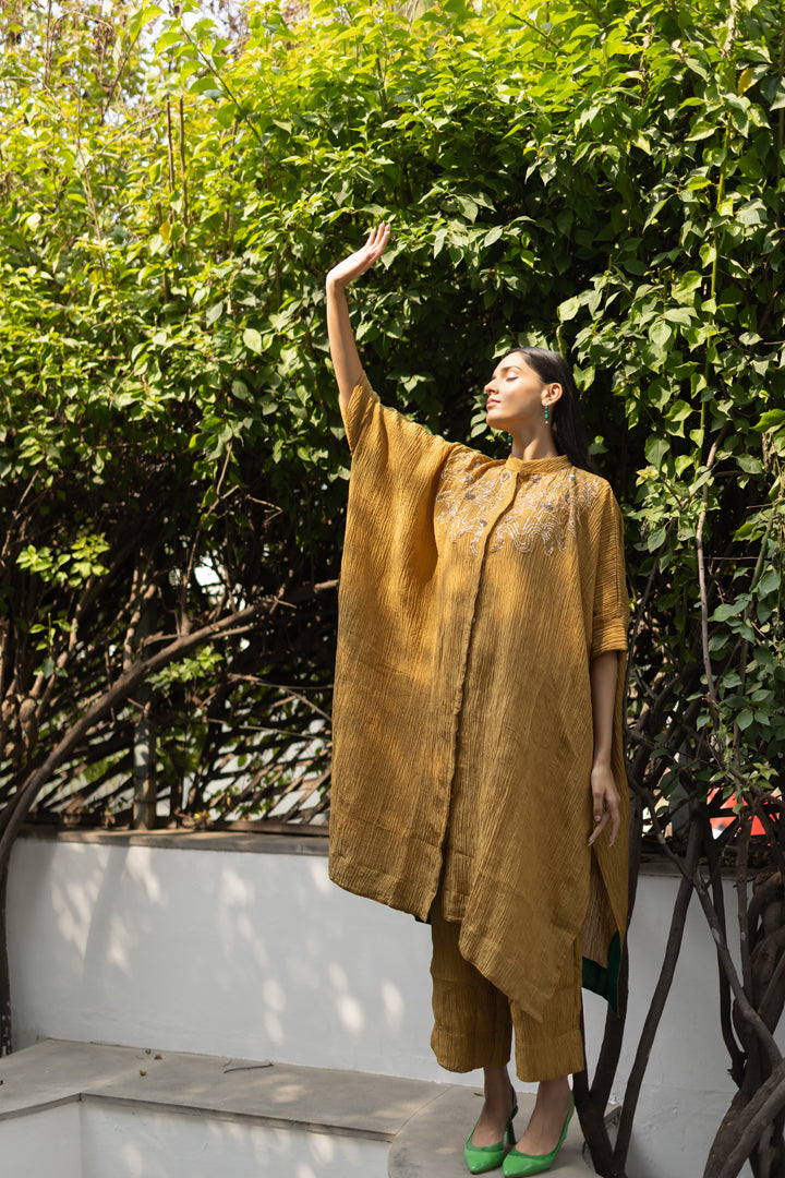 Kalindi Buttondown Kaftan Set