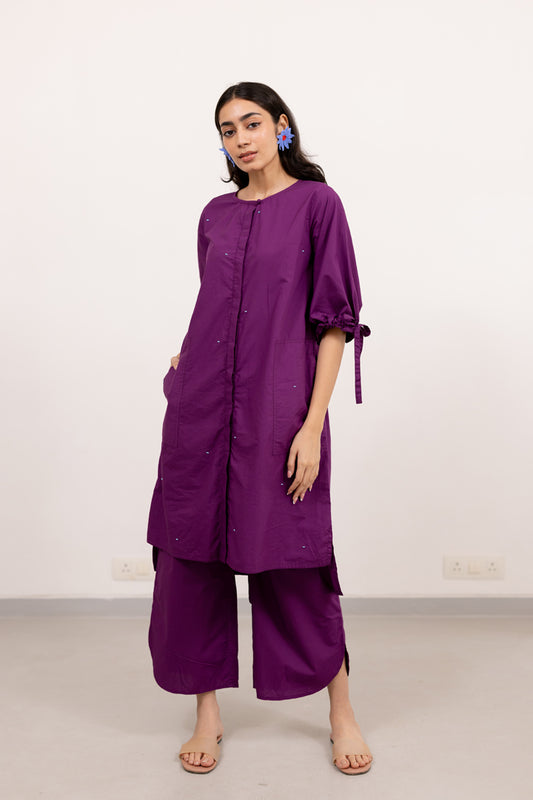 Jaamun Button-Down Tunic Set