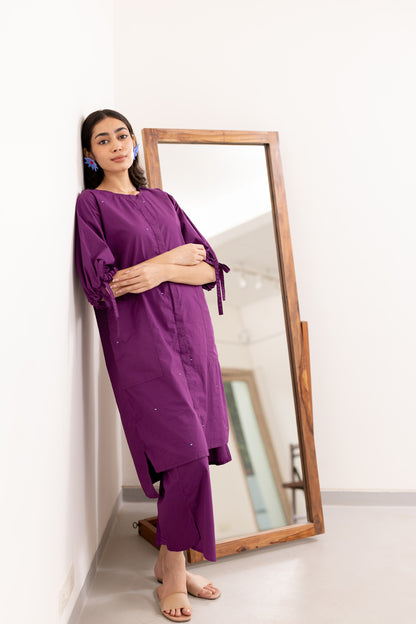 Jaamun Button-Down Tunic Set