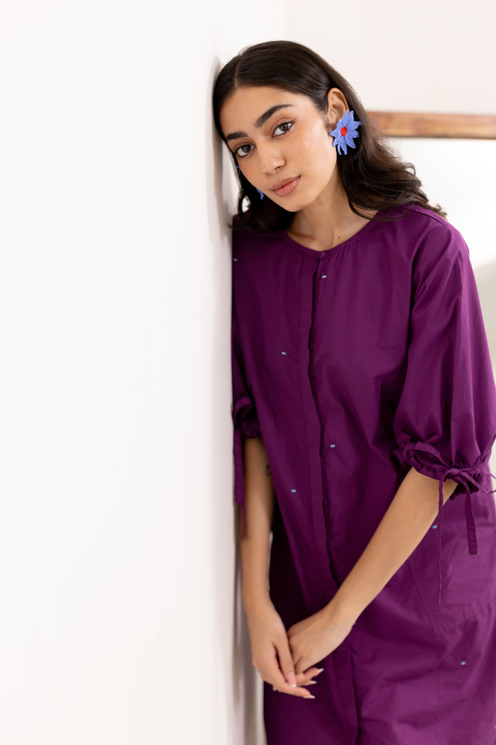 Jaamun Button-Down Tunic Set