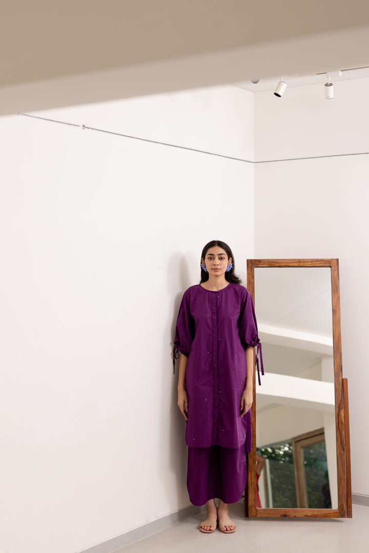 Jaamun Button-Down Tunic Set