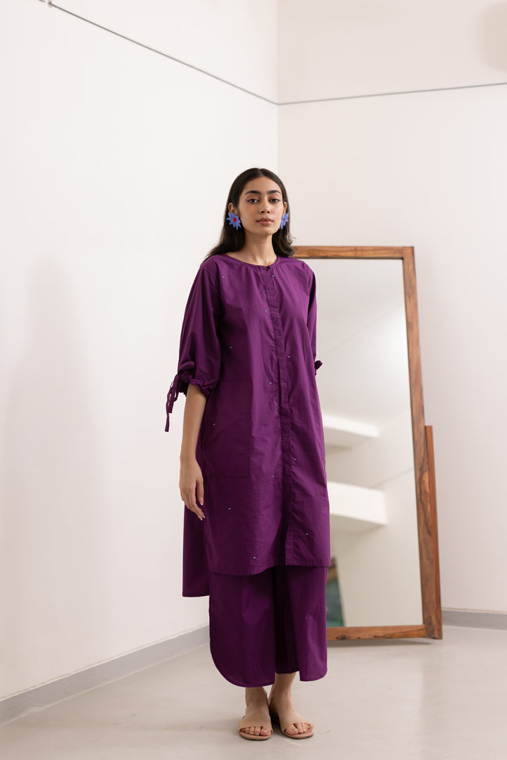 Jaamun Button-Down Tunic Set