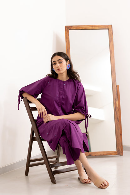 Jaamun Button-Down Tunic Set