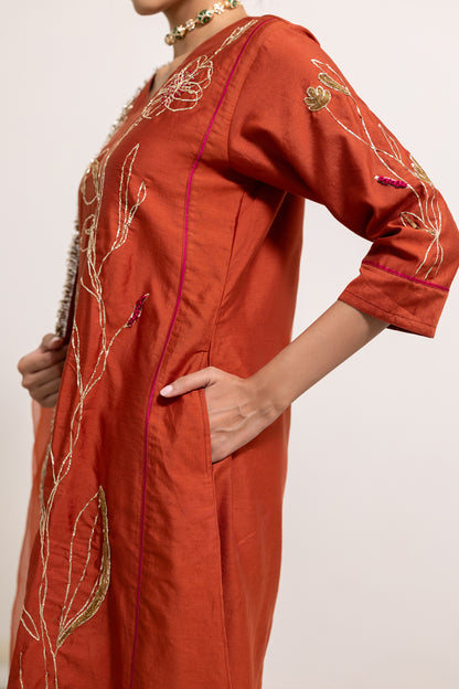 Rajasvi Embroidered Kurta Set with Dupatta