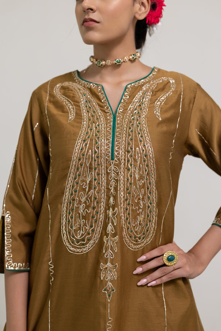 Taruni Paisely Tunic and Palazzos Set