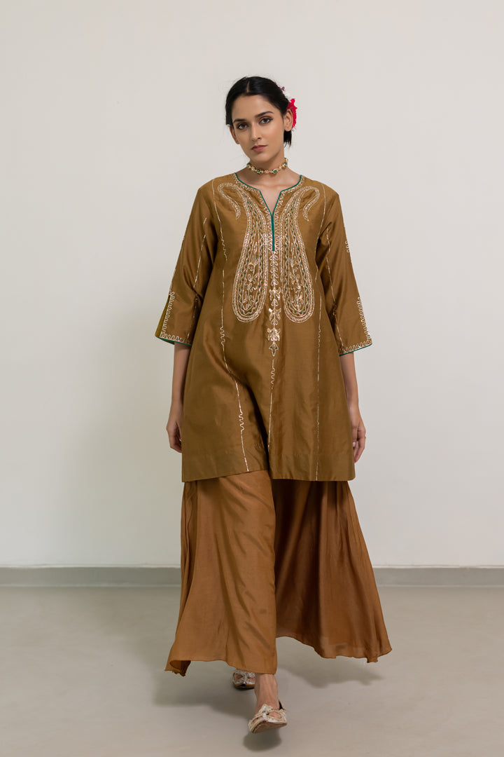 Taruni Paisely Tunic and Palazzos Set