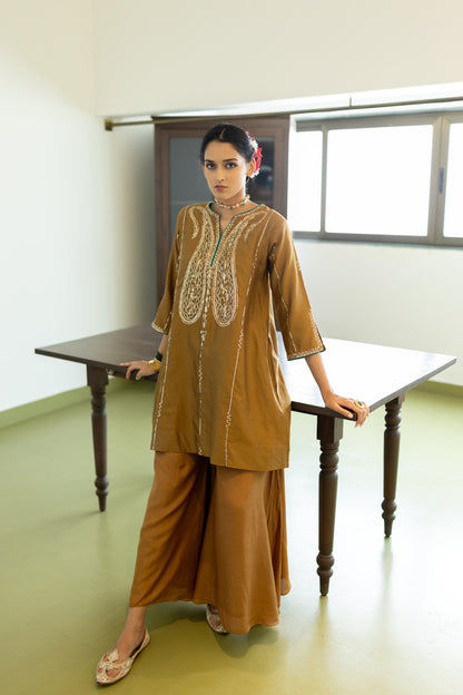 Taruni Paisely Tunic and Palazzos Set