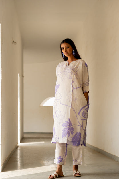 Purple Papeeta Kurta Set