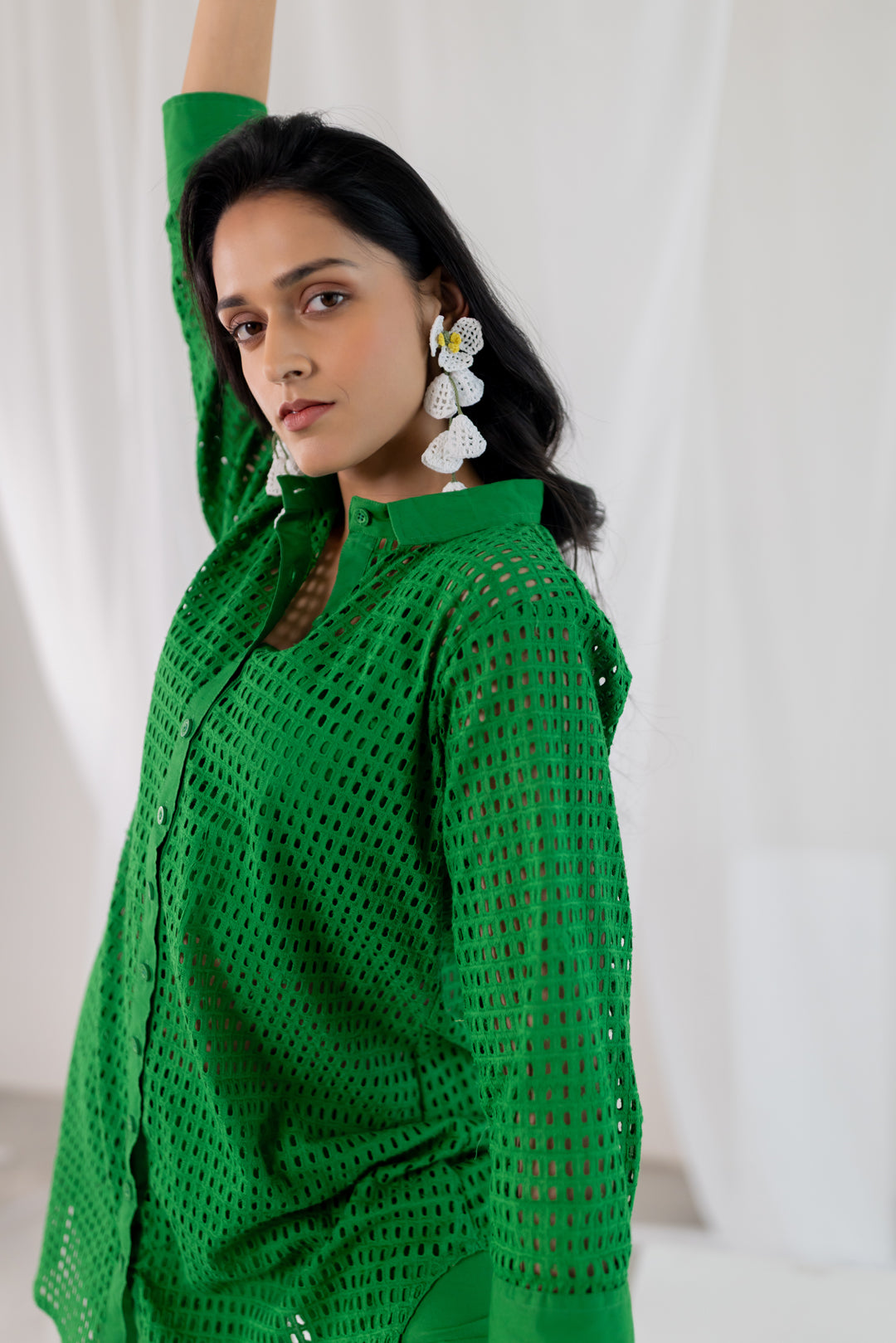 Emerald Lattice Shirt