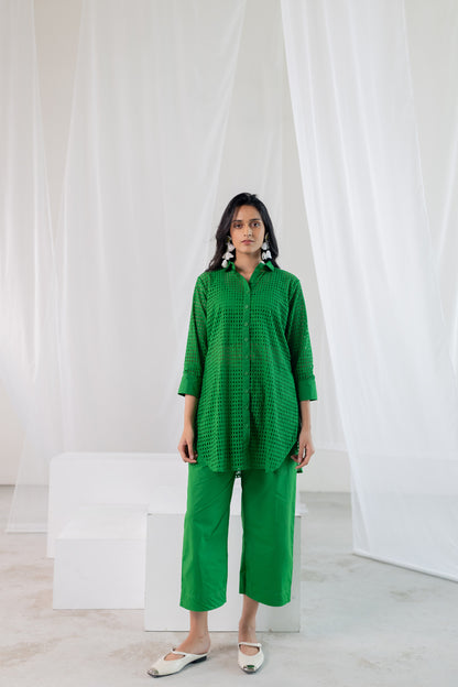 Emerald Lattice Shirt