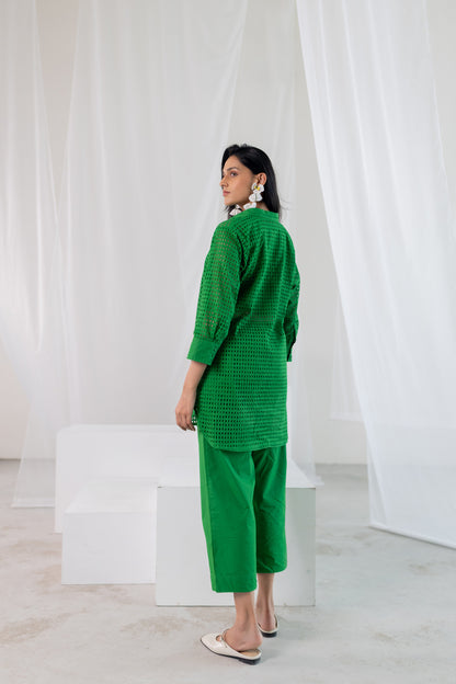 Emerald Lattice Shirt
