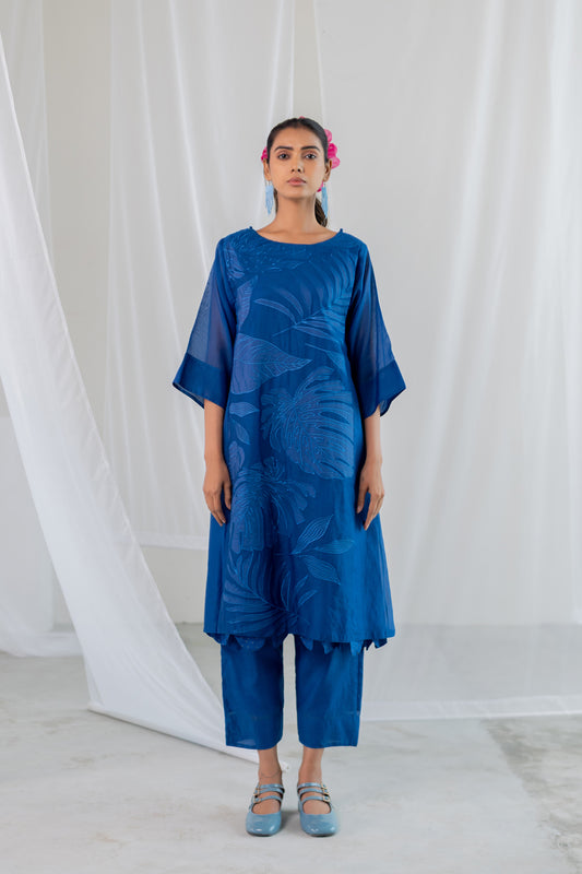Leaves in the ocean Kurta Co-Ord