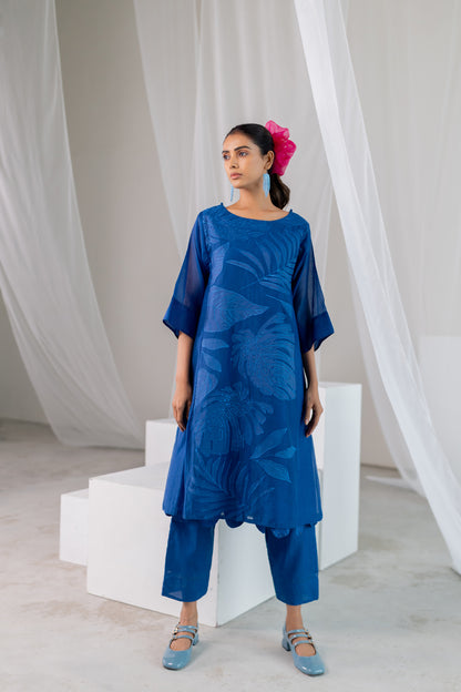Leaves in the ocean Kurta Co-Ord