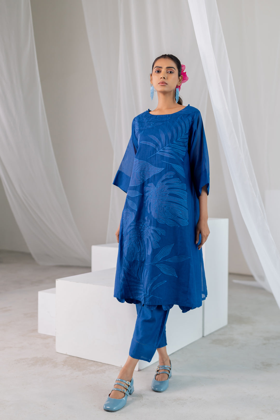 Leaves in the ocean Kurta Co-Ord