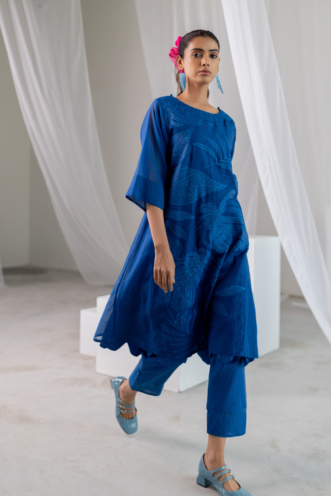 Leaves in the ocean Kurta Co-Ord