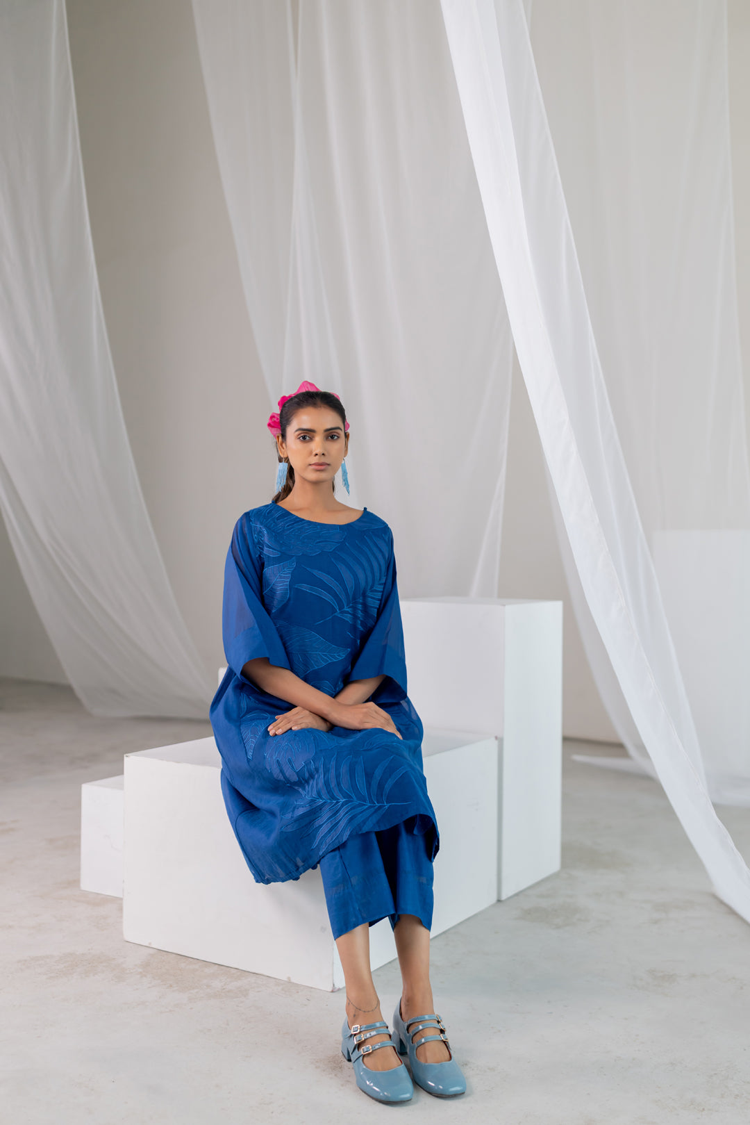 Leaves in the ocean Kurta Co-Ord