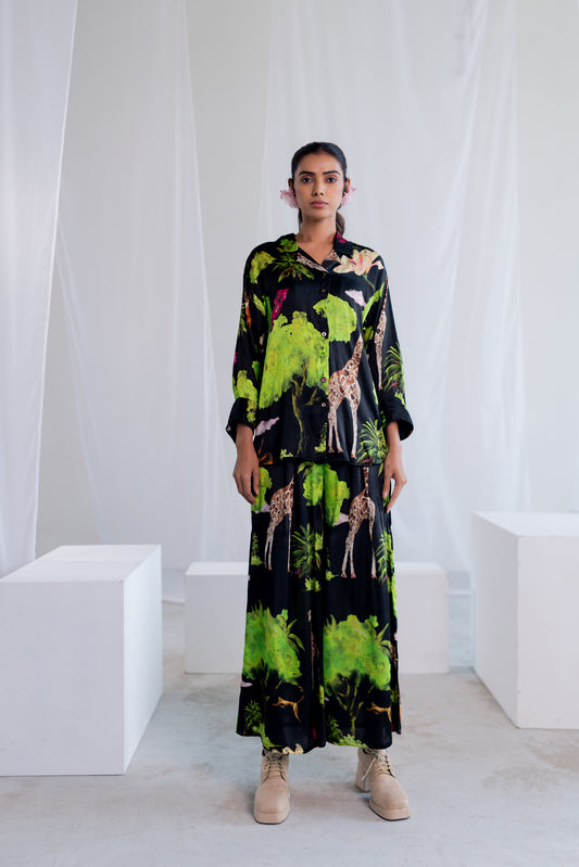 Madagascar Forest Satin Co-ord