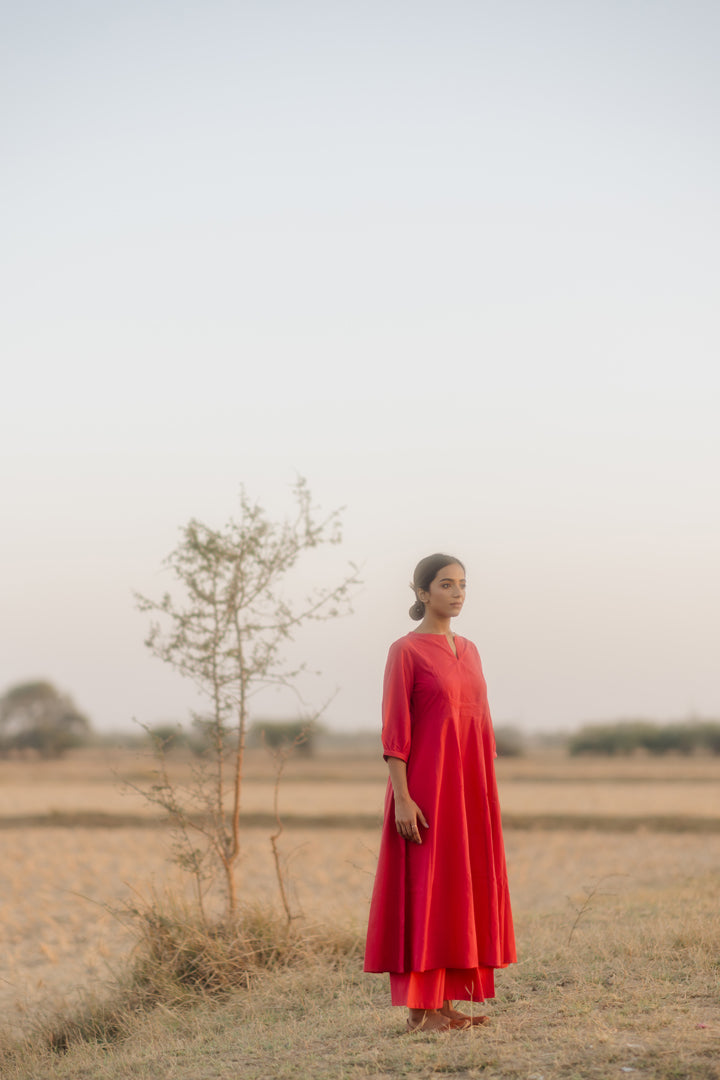 Sunset pink Kalidaar set