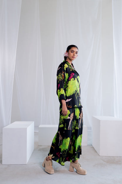 Madagascar Forest Satin Co-ord