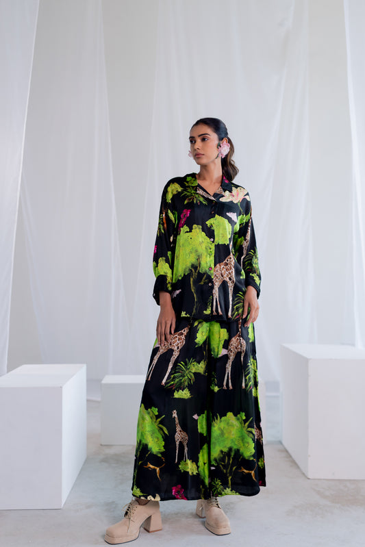 Madagascar Forest Satin Co-ord