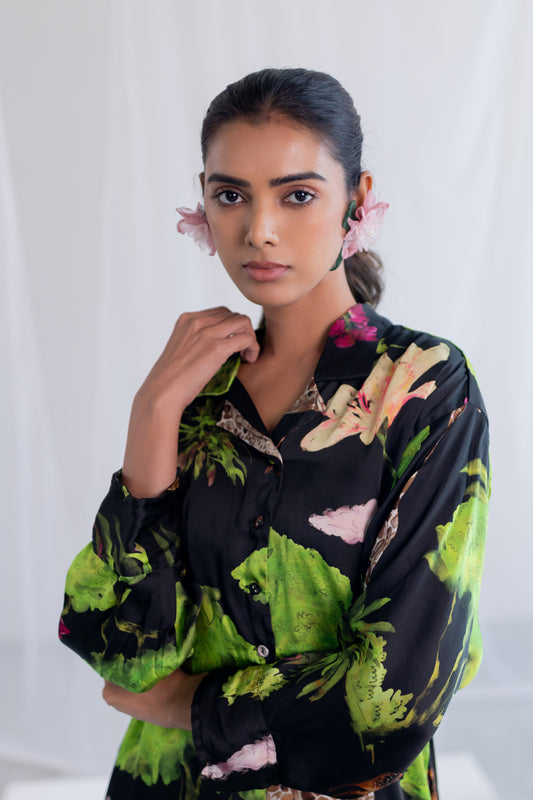 Madagascar Forest Satin Shirt