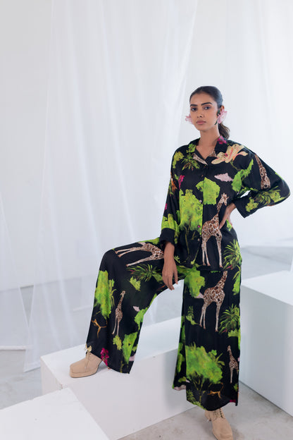 Madagascar Forest Satin Co-ord