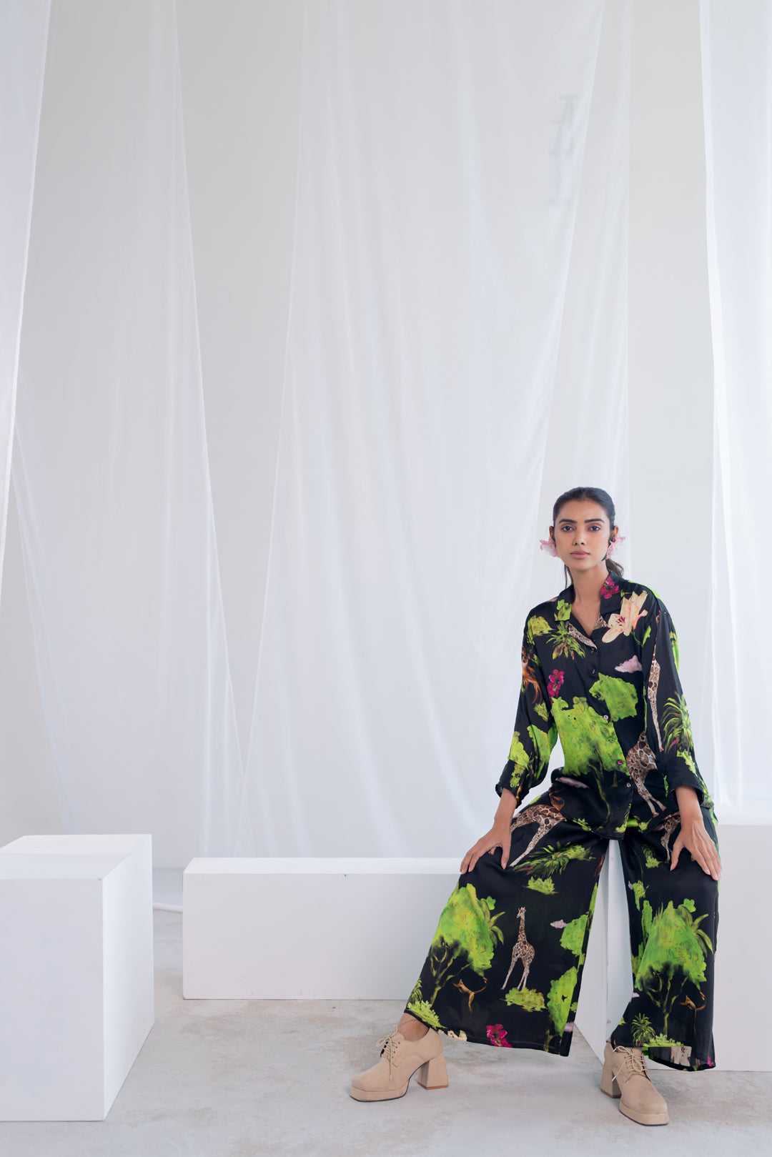 Madagascar Forest Satin Shirt