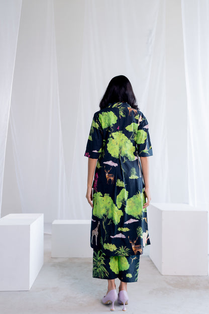 Masai Safari Poplin Kurta Co-Ord