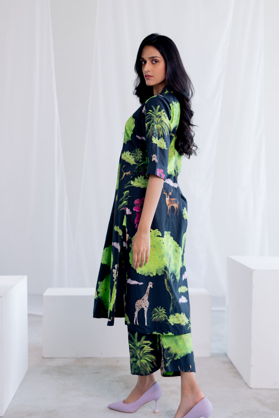 Masai Safari Poplin Kurta Co-Ord