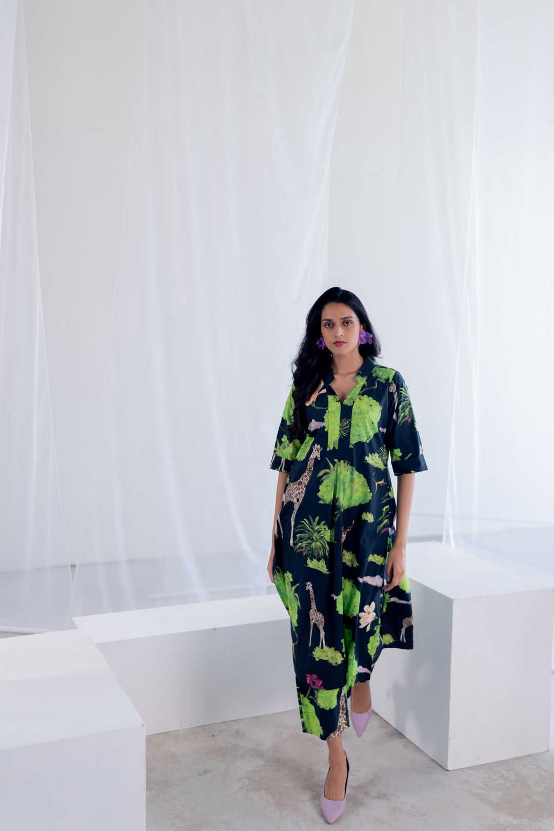 Masai Safari Poplin Kurta Co-Ord