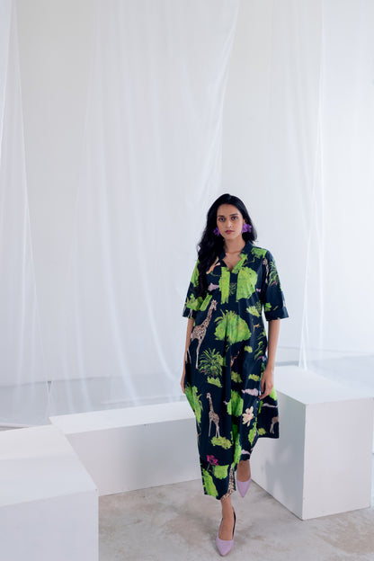 Masai Safari Poplin Kurta Co-Ord