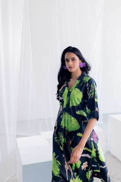 Masai Safari Poplin Kurta Co-Ord