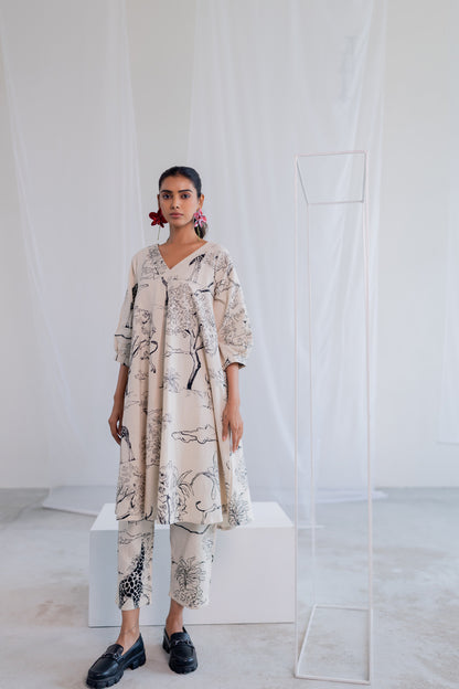 Alabaster Safari Kurta