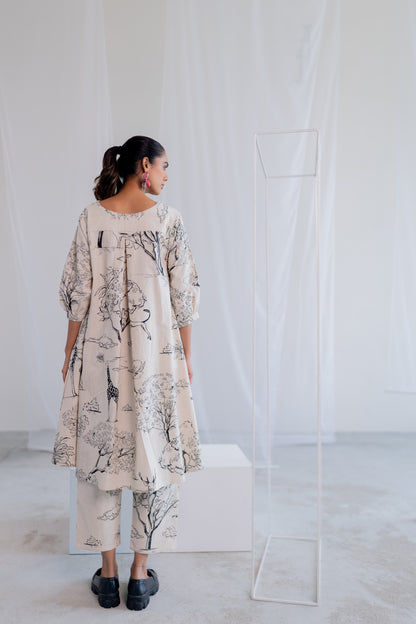 Alabaster Safari Kurta Set