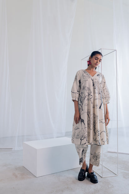Alabaster Safari Kurta