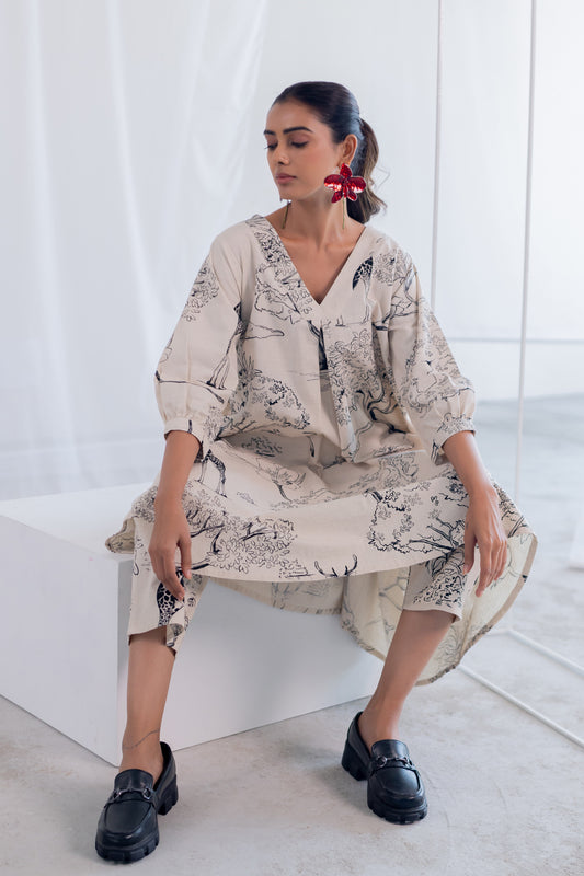 Alabaster Safari Kurta