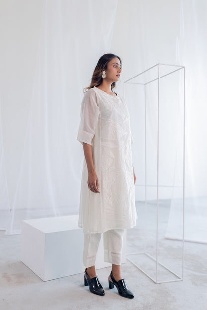 Oatmeal Foliage Applique Co-Ord