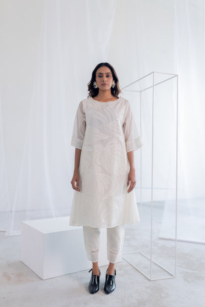 Oatmeal Foliage Applique Co-Ord