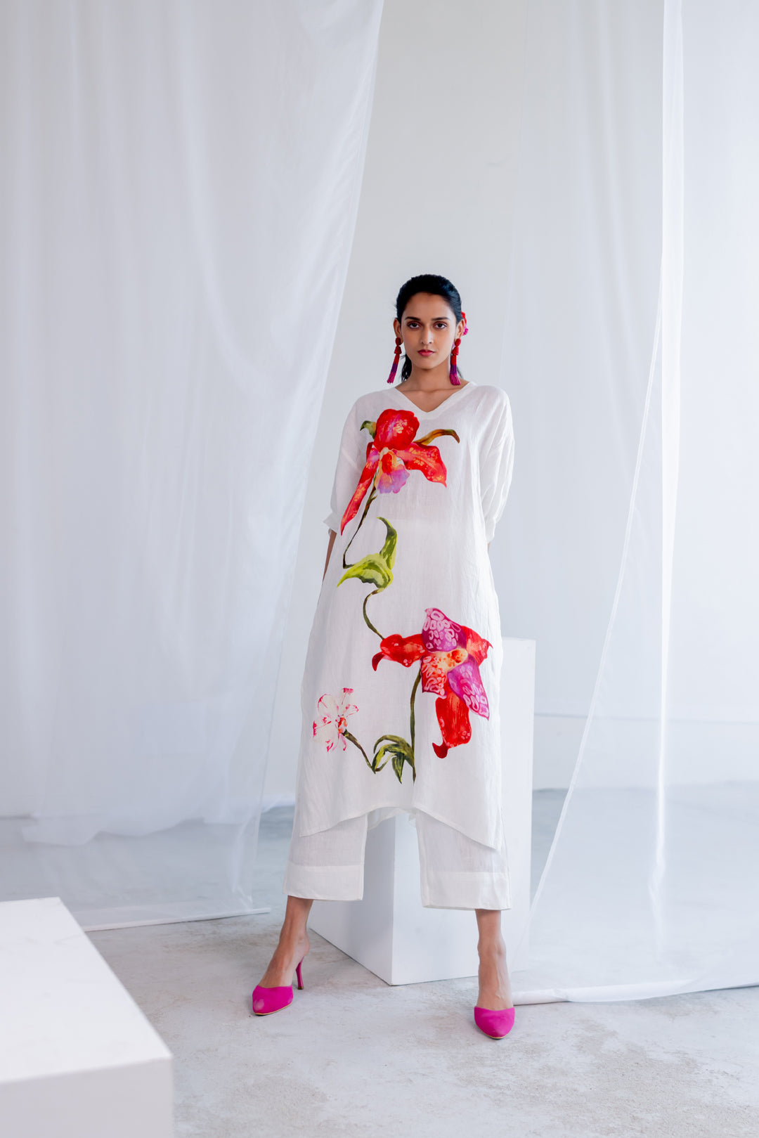Orchids Frost Kurta Set
