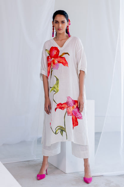 Orchids Frost Kurta Set