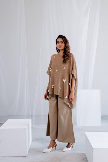 Almond Mesh Kaftan Co-Ord
